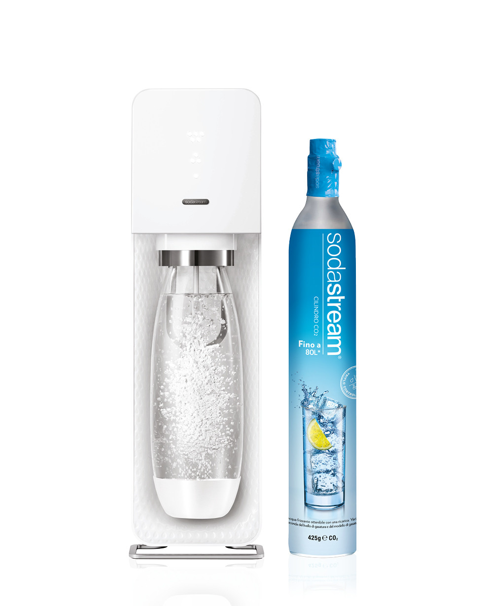 Gasatore per Acqua Frizzante modello Source Bianco