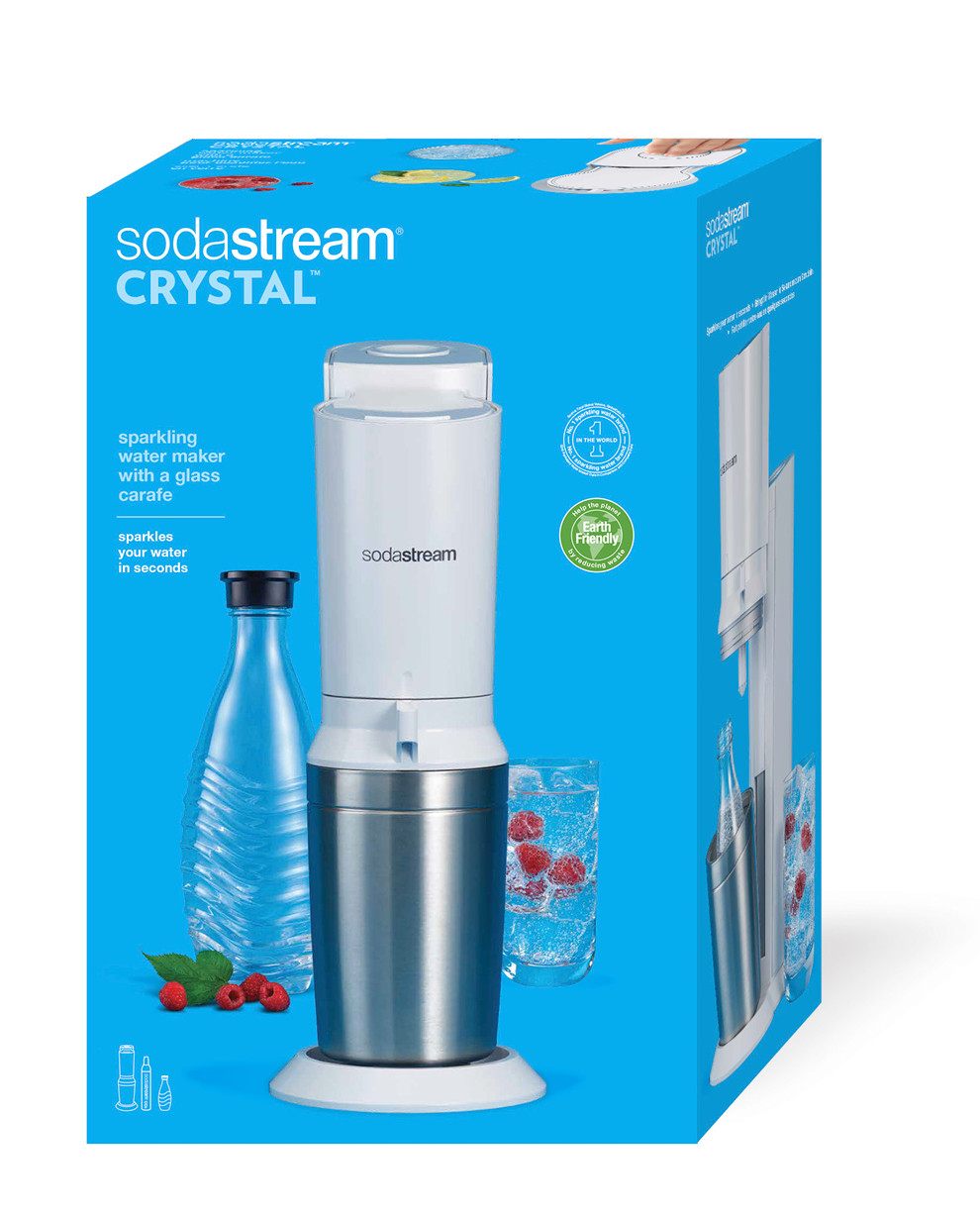 1 Bottiglia in Vetro Sodastream Gasatore Serie Crystal incl 