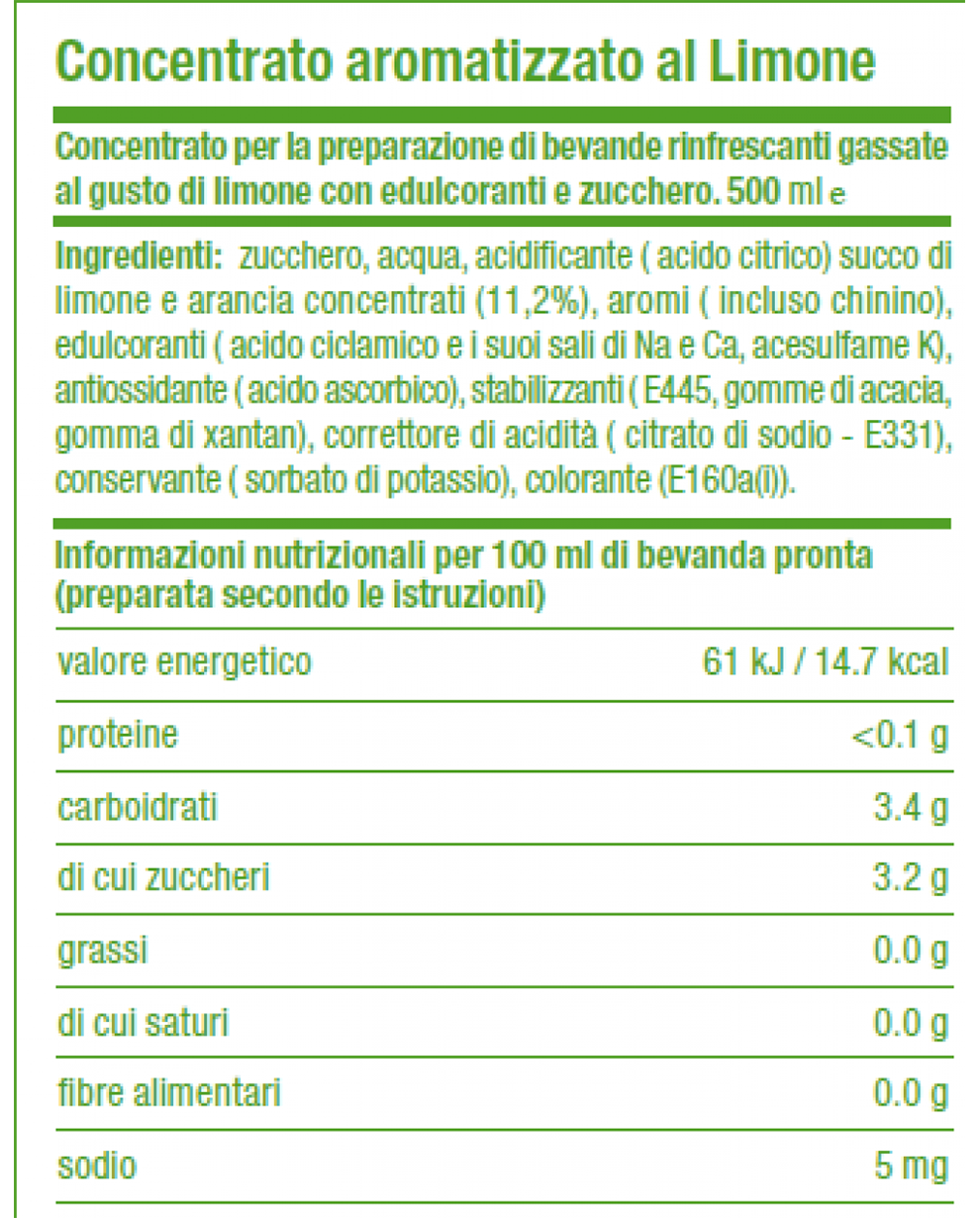 SODASTREAM - Concentrato Limone Verde 500 ml - ePrice