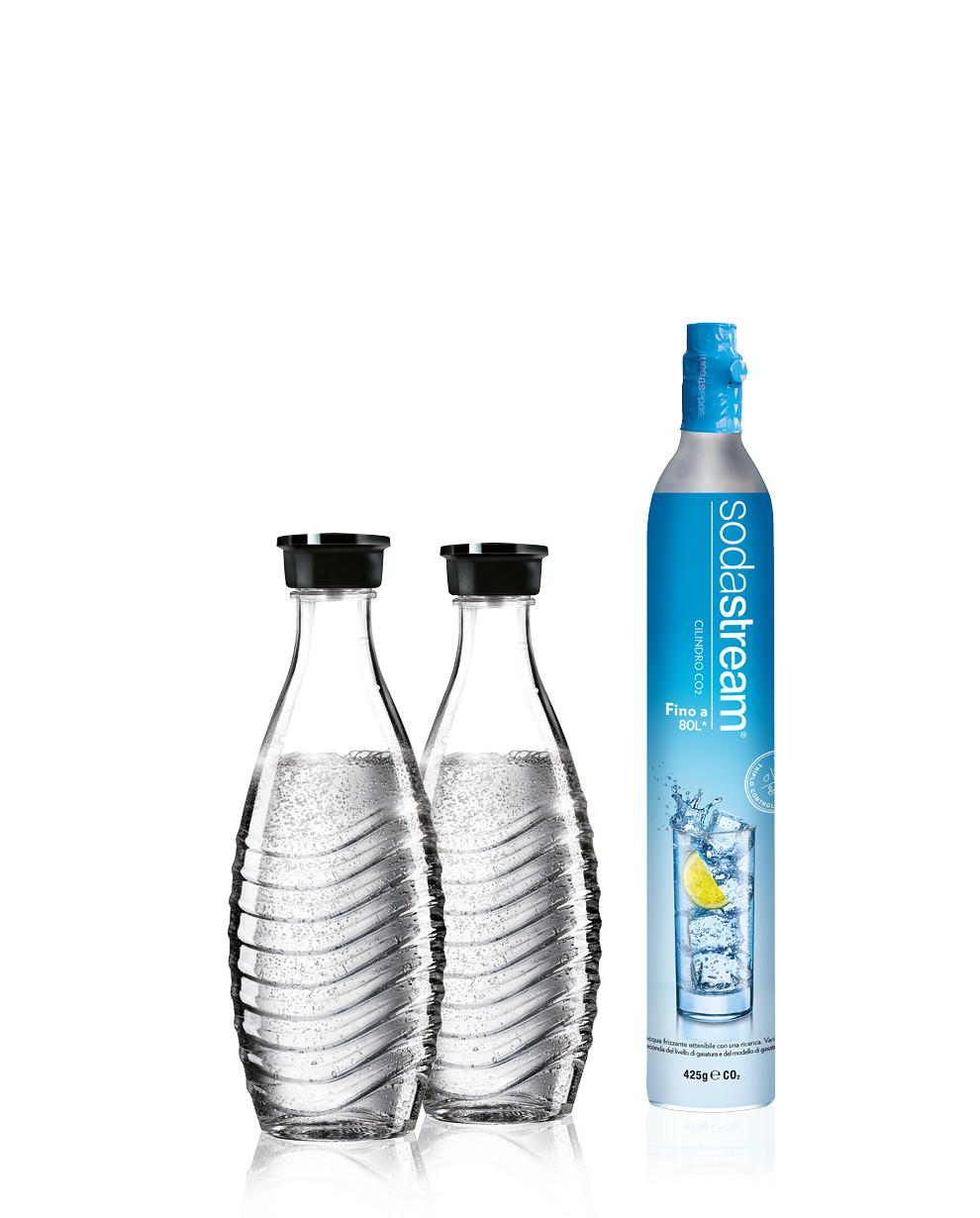 Bottiglia in Vetro Scolapiatti in Lega di Alluminio per SodaStream Crystal Jelly Comb 
