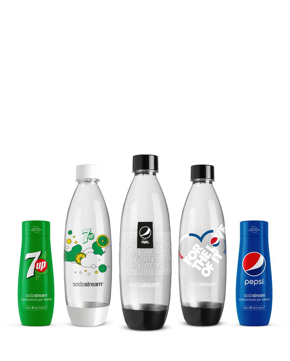 Concentrati Pepsi Seven Up e Bottiglie Fuse