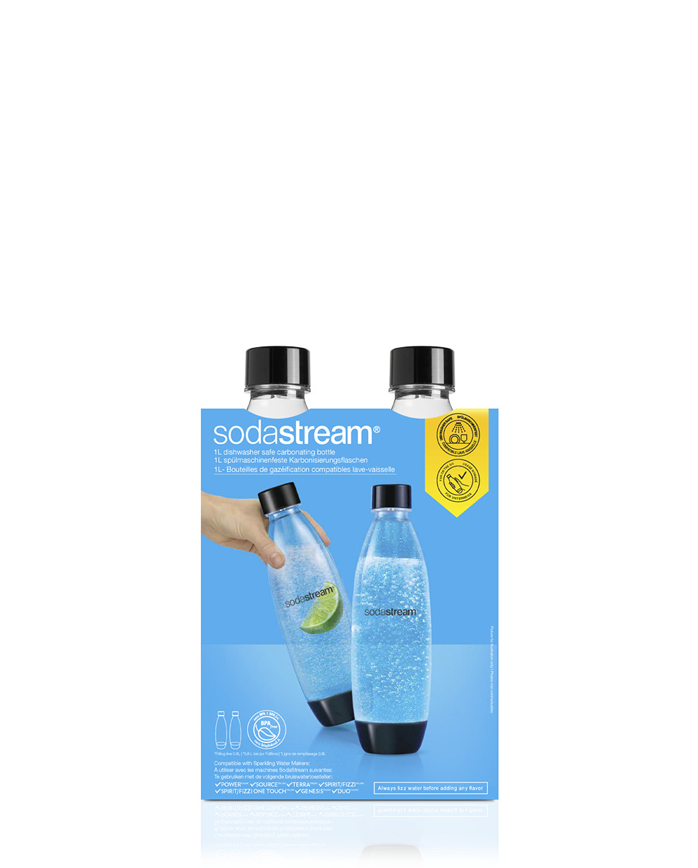 SodaStream Bottiglie fuse lavabili in lavastoviglie per Gasatore