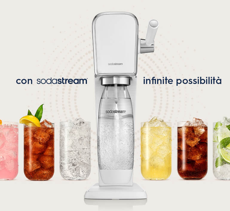 Gasatori: acqua frizzante e bibite gassate con SodaStream
