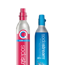 SodaStream Bombola di ricarica di gas CO2 con licenza per carbonator +  bottiglia in PET fuso per carbonatore, multicolore, 1 litro : :  Casa e cucina