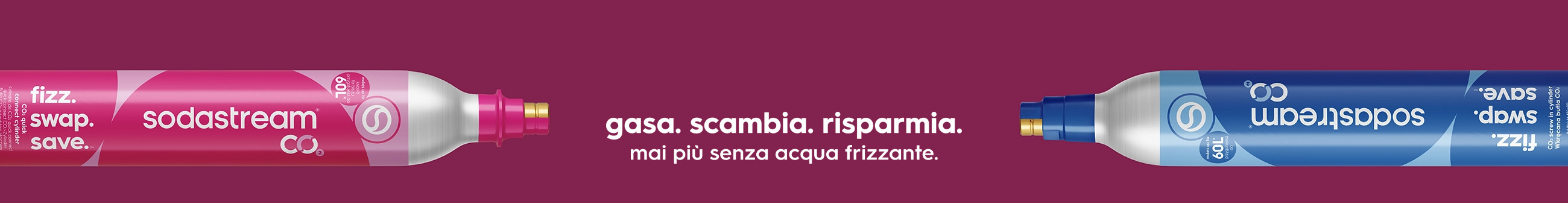 Cilindro Ricarica per Gasatori Acqua
